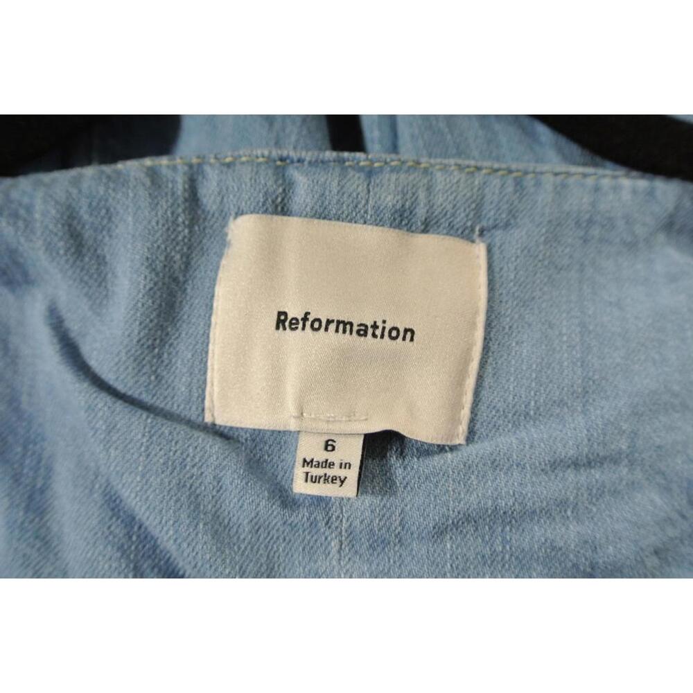 NEW REFORMATION Sebastien Denim Midi Dress Size 6 #3093 - Picture 9 of 9